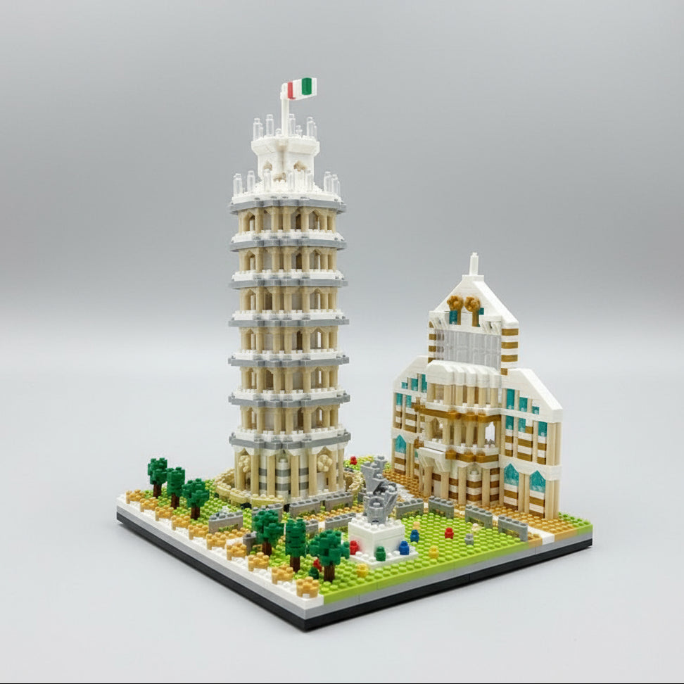 Turm von Pisa + Gebäude | Bausteine