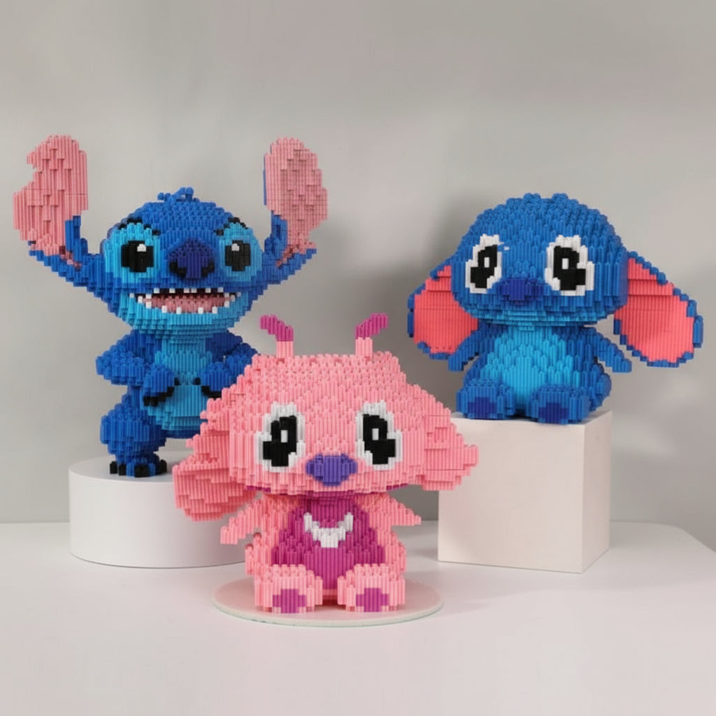 Traurige rosa Wesen | Bausteine