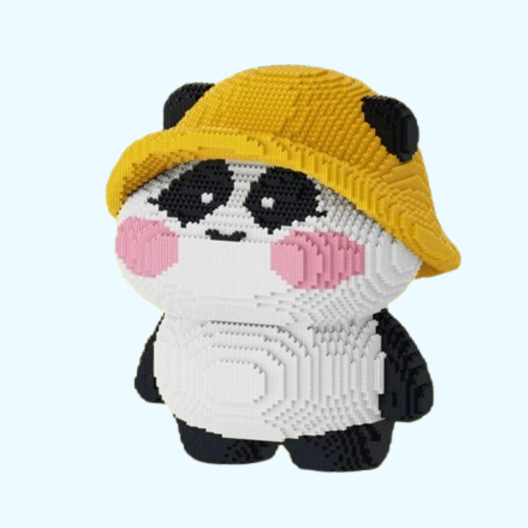 Panda mit Hut | Bausteine