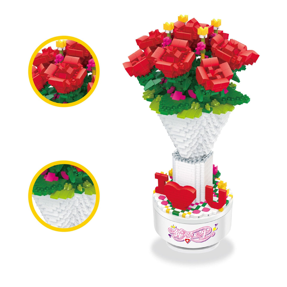 Spieldose Rosen | Bausteine