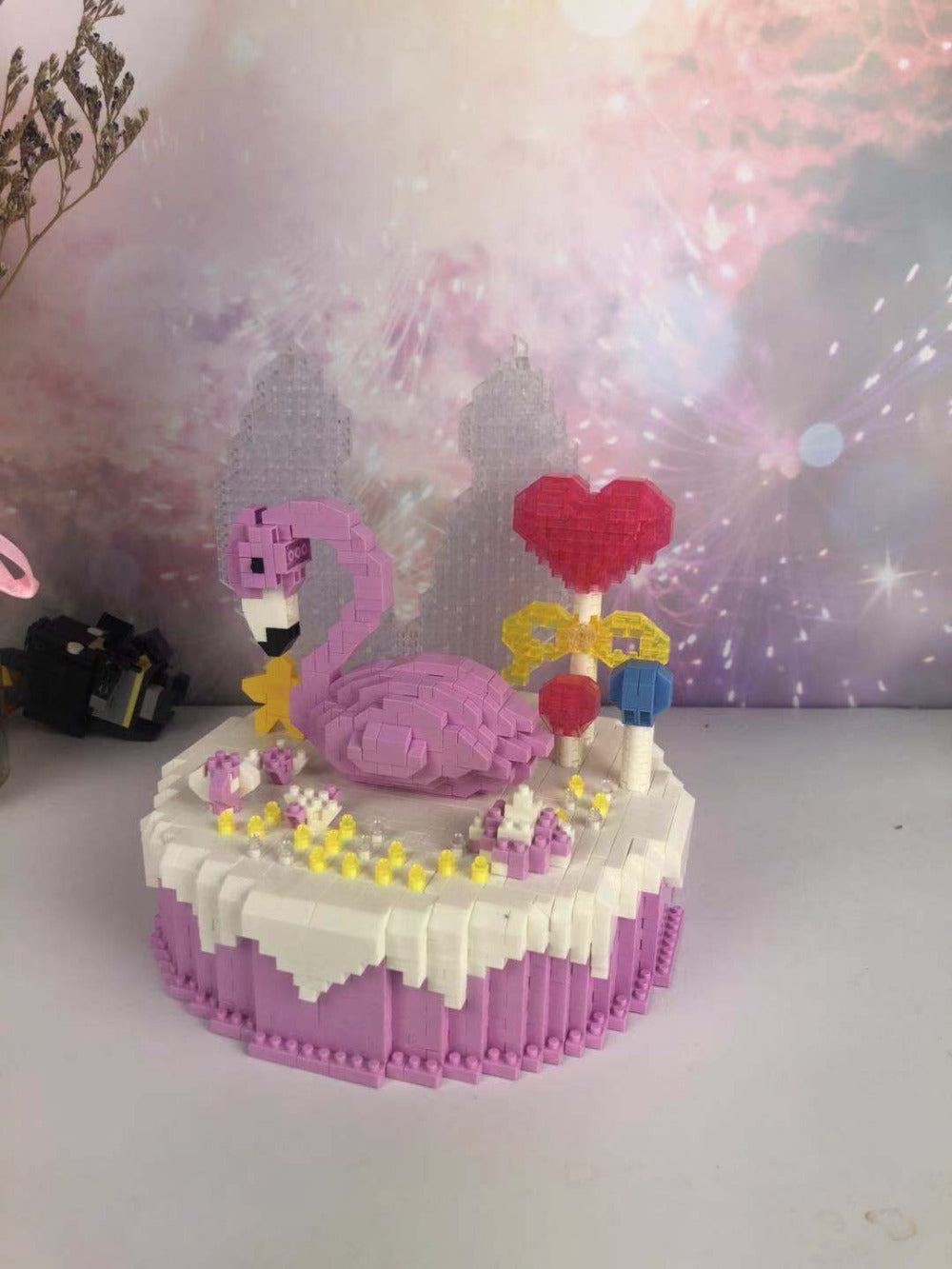 Flamingo-Kuchen | Bausteine