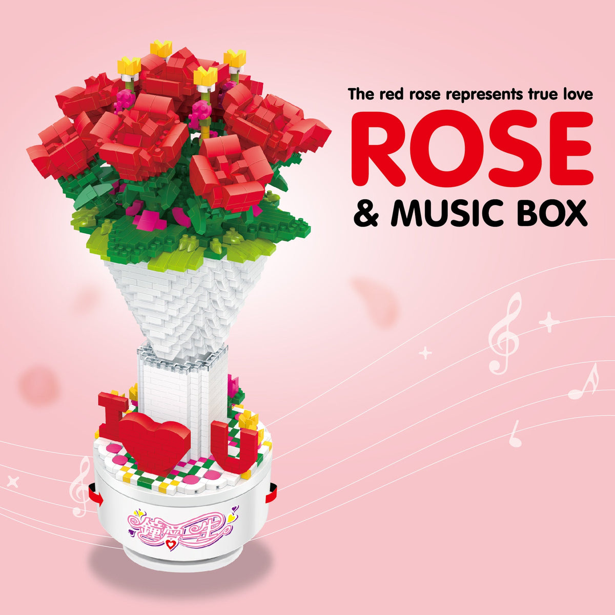 Spieldose Rosen | Bausteine