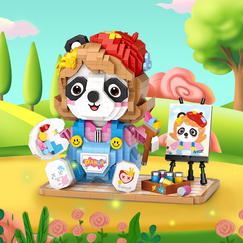 Maler Panda | Bausteine