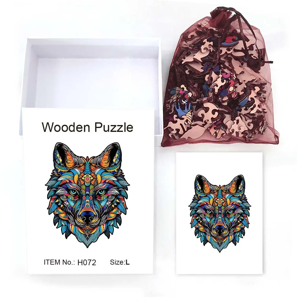 Wolf | 2D Holzpuzzle