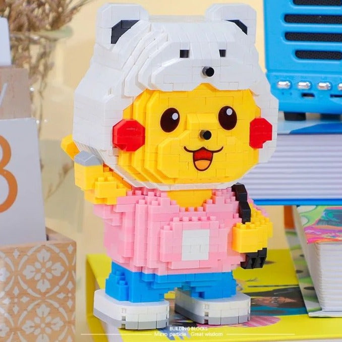 Lustiges gelbes Blitzmonster | Bausteine
