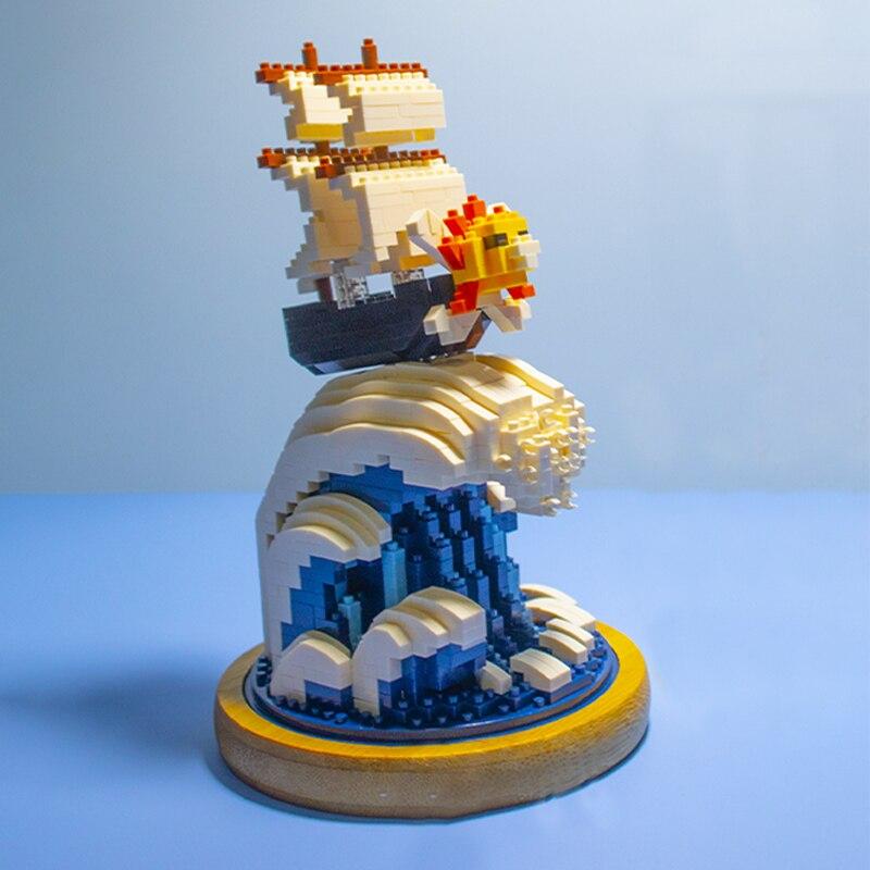 Piratenschiff auf Wellen | Bausteine