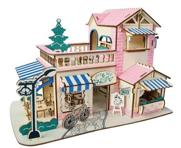Romantische Kaffeebar | 3D Puzzle