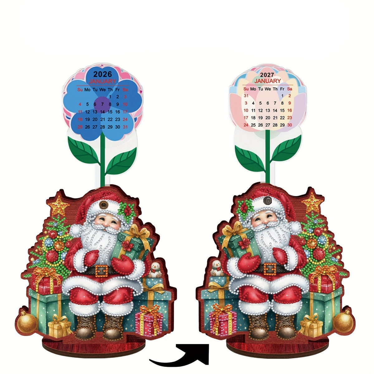 Sitzender Weihnachtsmann | Kalender | Diamond Painting