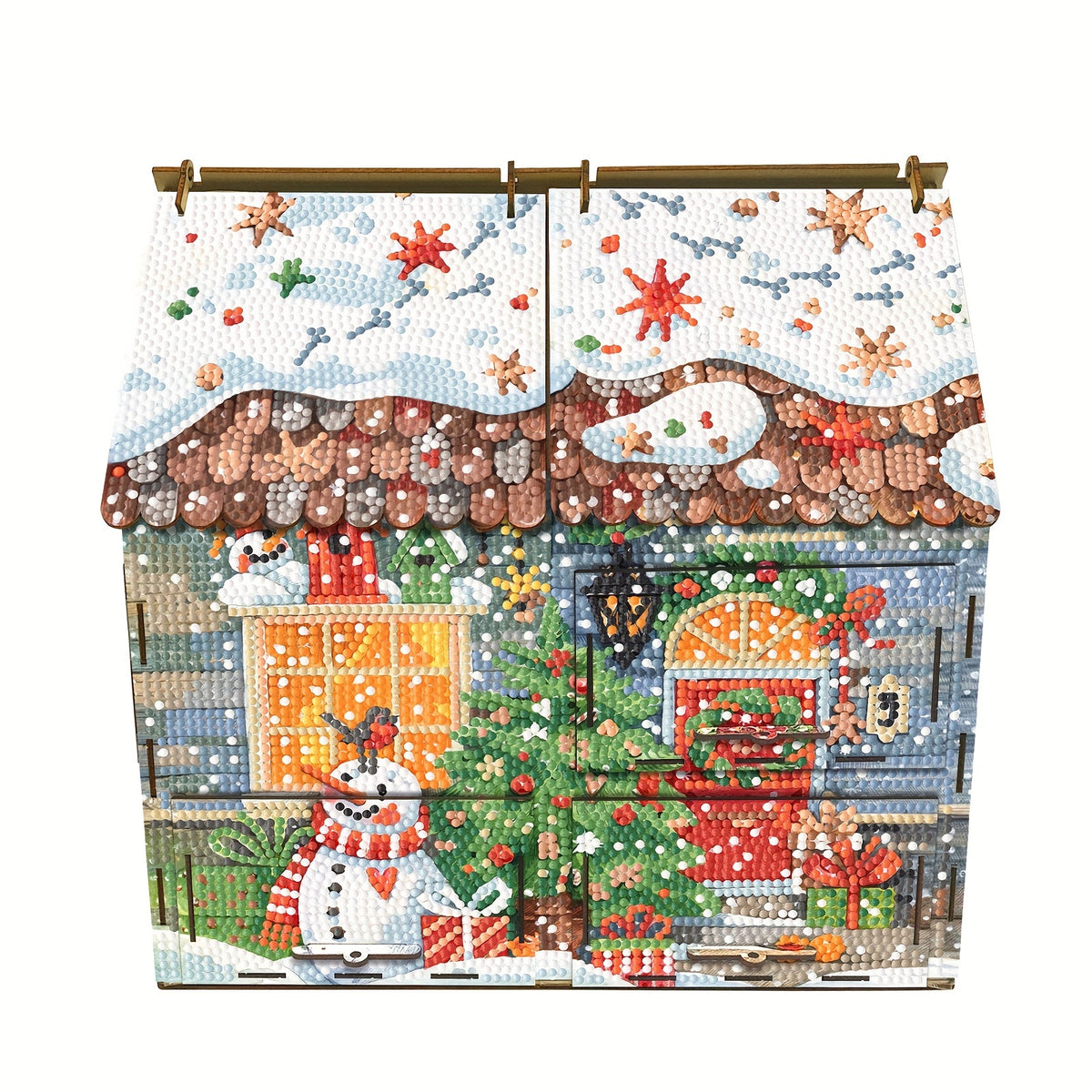 Haus mit Schubladen | Bausatz | Diamond Painting
