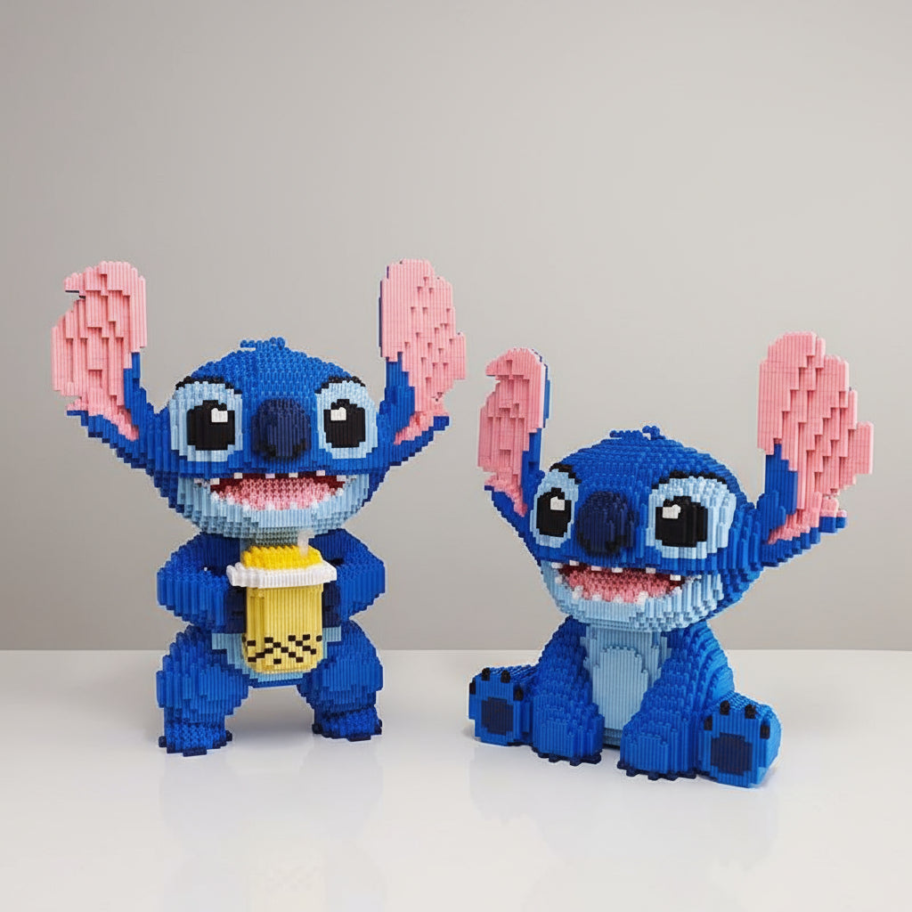 Sitzendes Blaues Wesen | Bausteine