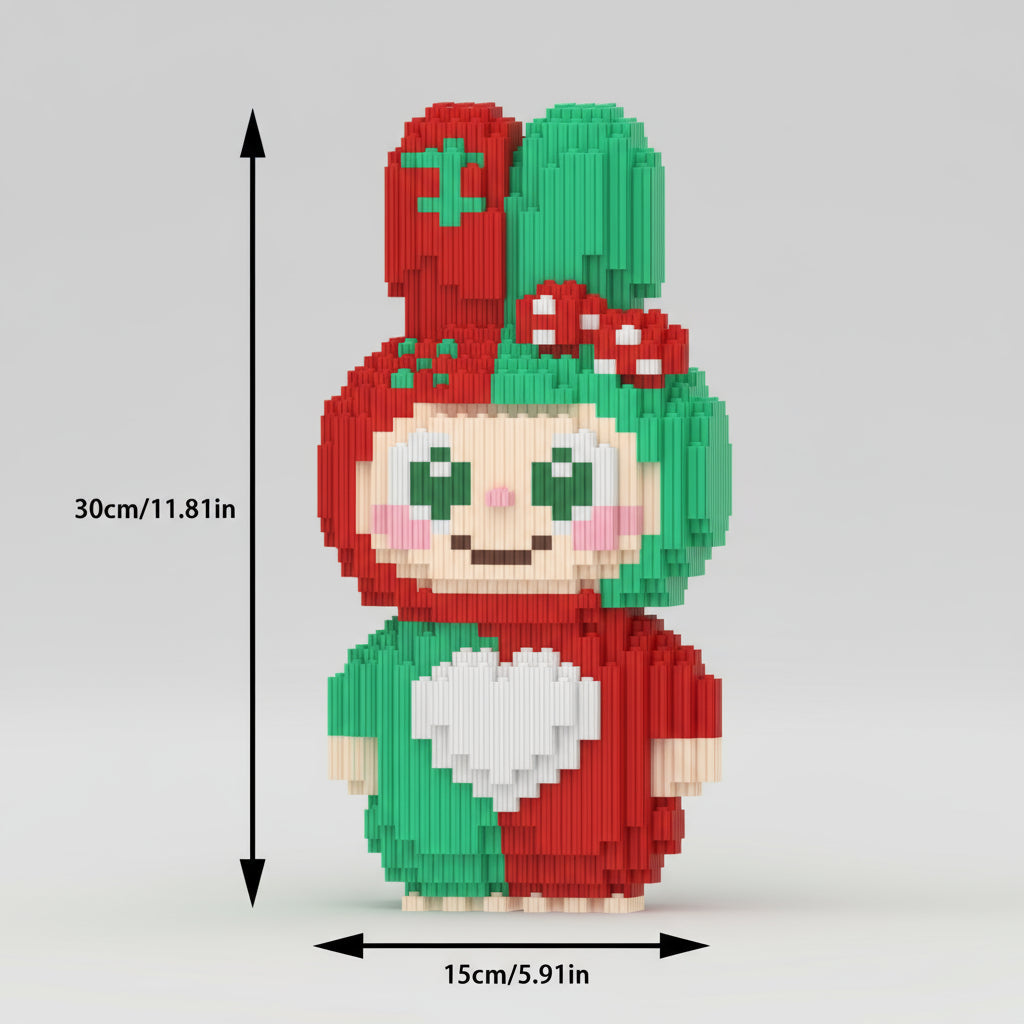 Niedliche Weihnachtsfigur | Bausteine