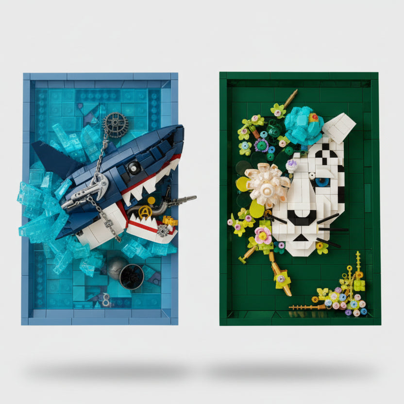 3D Gemälde Leopard | Bausteine