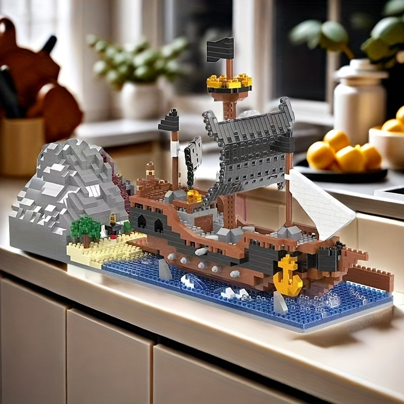 Piratenschiff auf dem Wasser | Bausteine