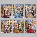 Weihnachtsmäuse-Karten | 6 Stück | Diamond Painting