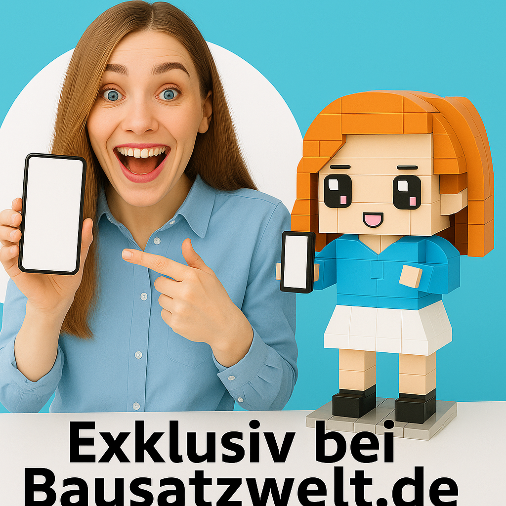 Eigenes Foto als Baustein-Figur – 3 Personen | Bausteine