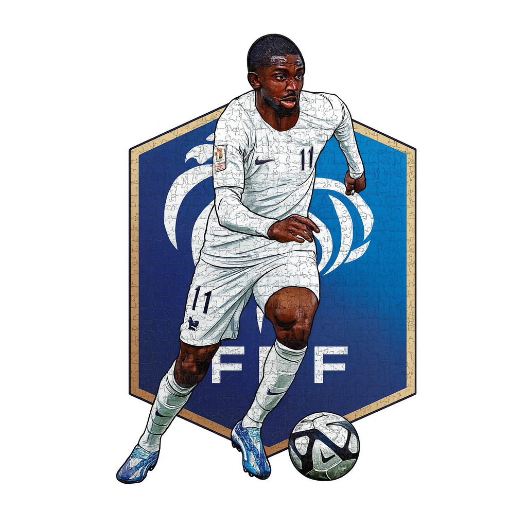 Ousmane Dembélé | 2D Holzpuzzle