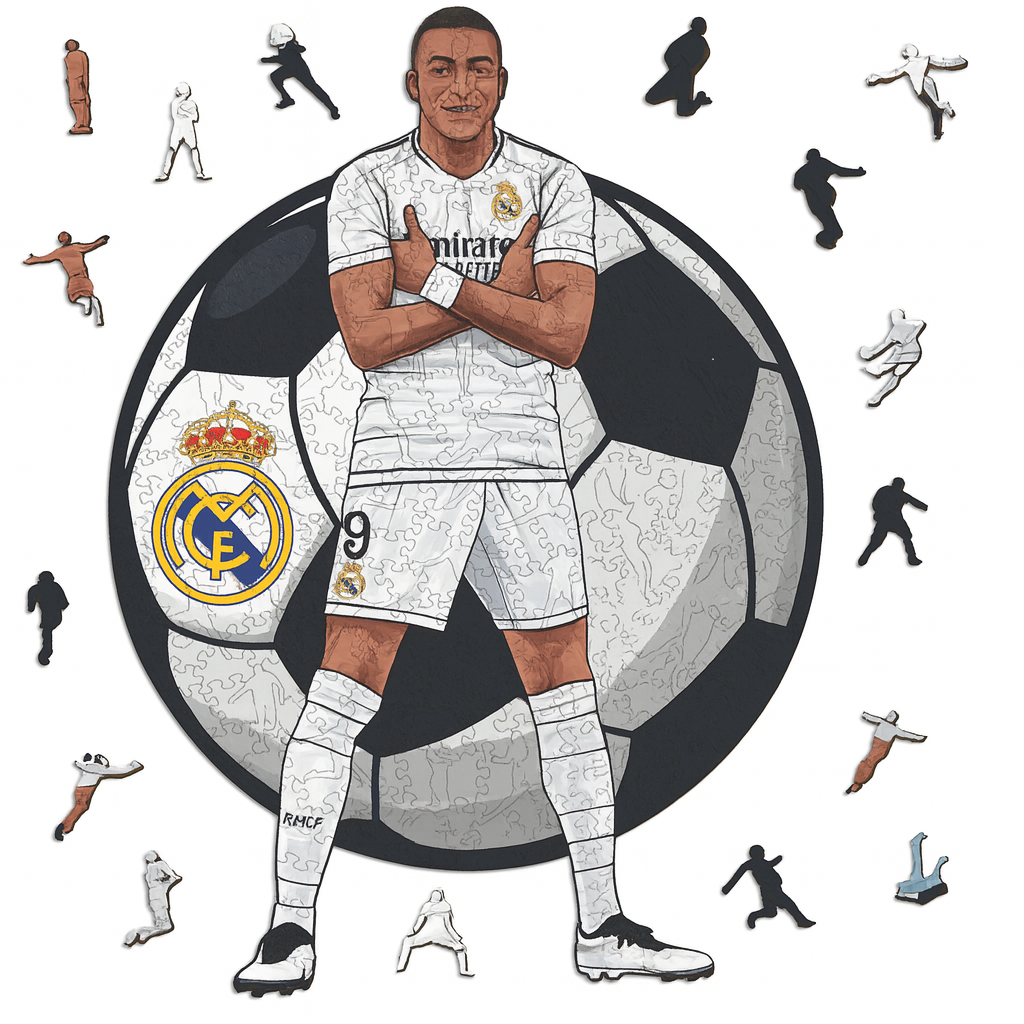 Kylian Mbappé | 2D Holzpuzzle