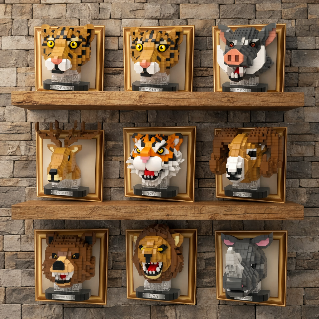 Mini 3D Bild Eichhörnchen | Bausteine
