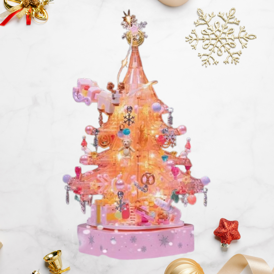 Rosa Weihnachtsbaum  | Bausteine
