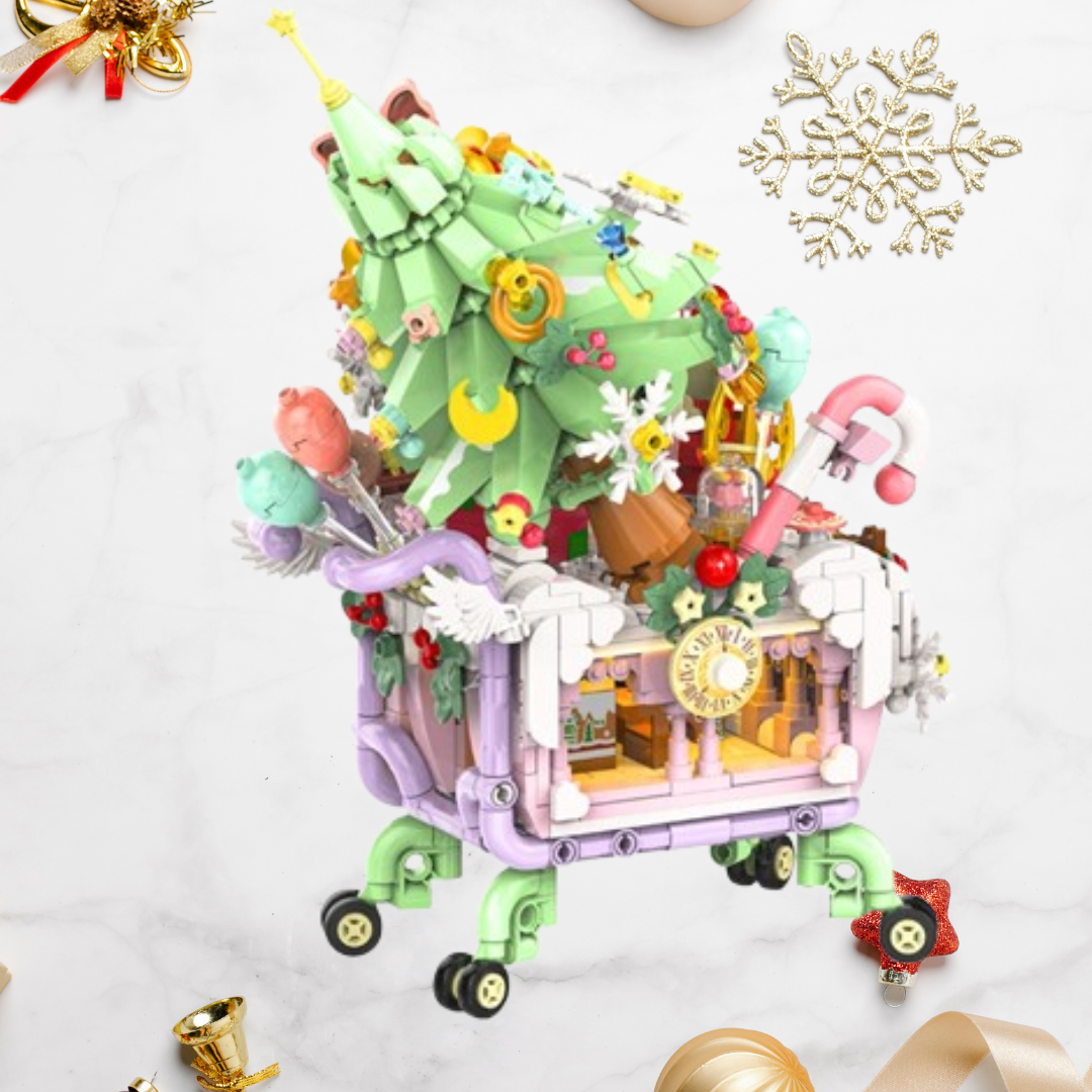 Weihnachts-Einkaufswagen  | Bausteine