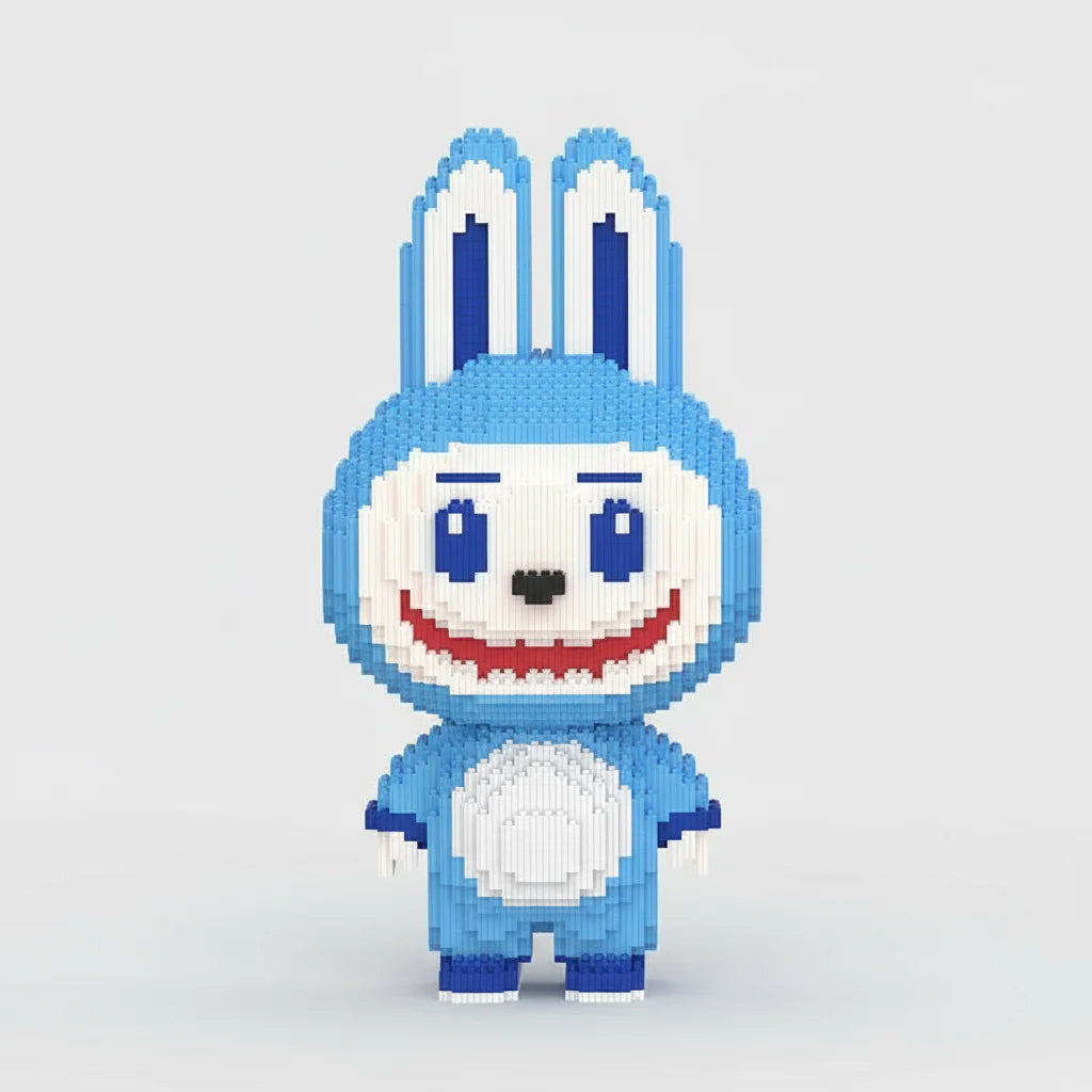 Mega Blauer Labubu | Bausteine