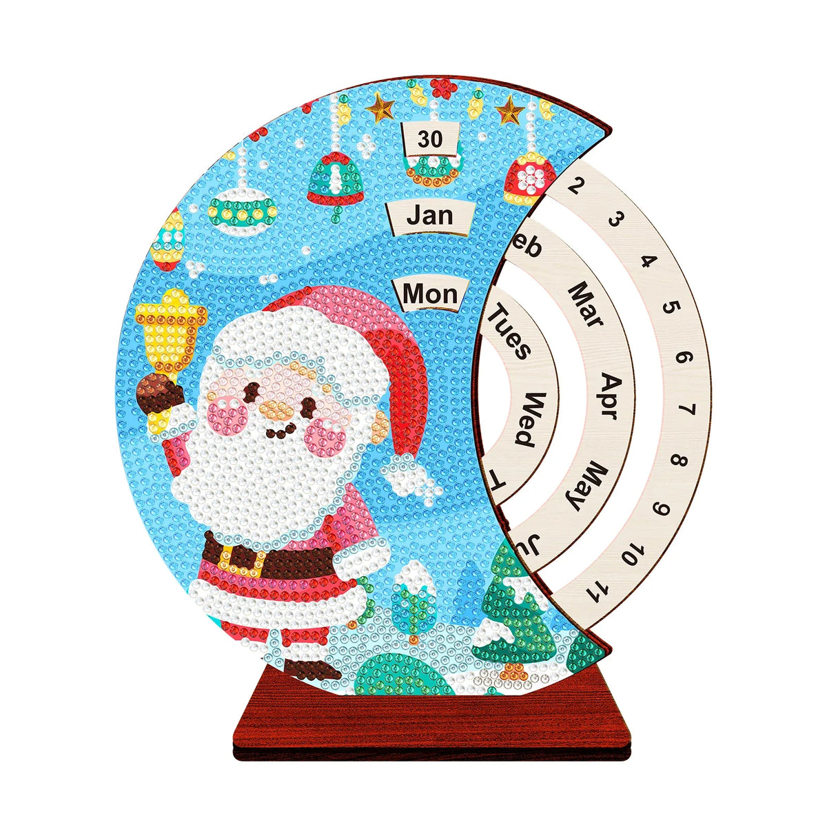 Weihnachtsmann mit Glocke | Kalender | Diamond Painting