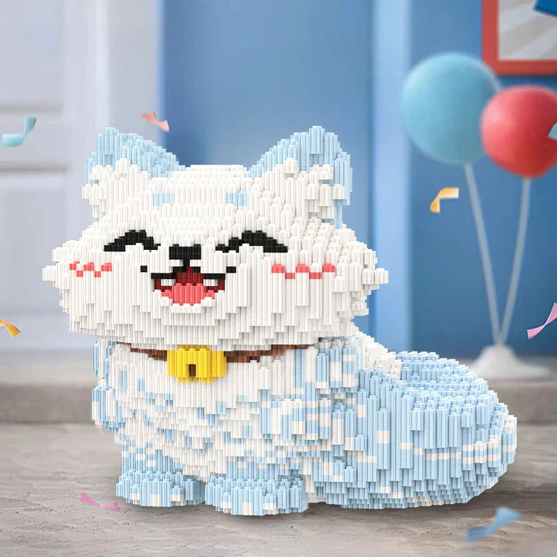 Fröhliche Katze | Bausteine