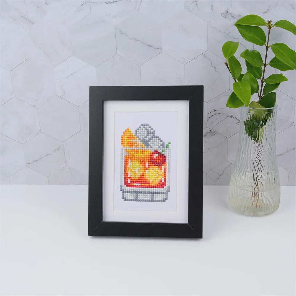 12 Mini Diamond Paintings | Cocktails | Diamond Painting