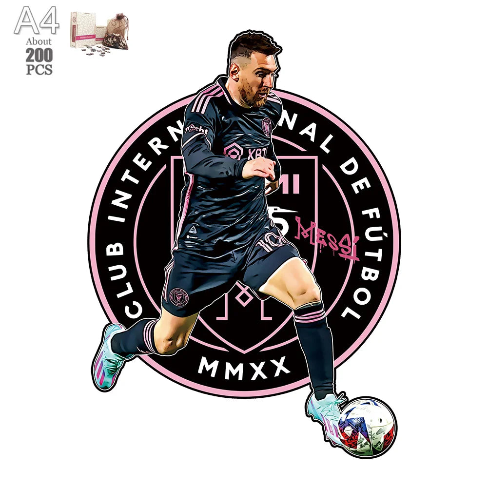 Messi Inter Miami | 2D Holzpuzzle