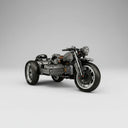 Mechanisches Retro Dreirad Motorrad | Bausteine