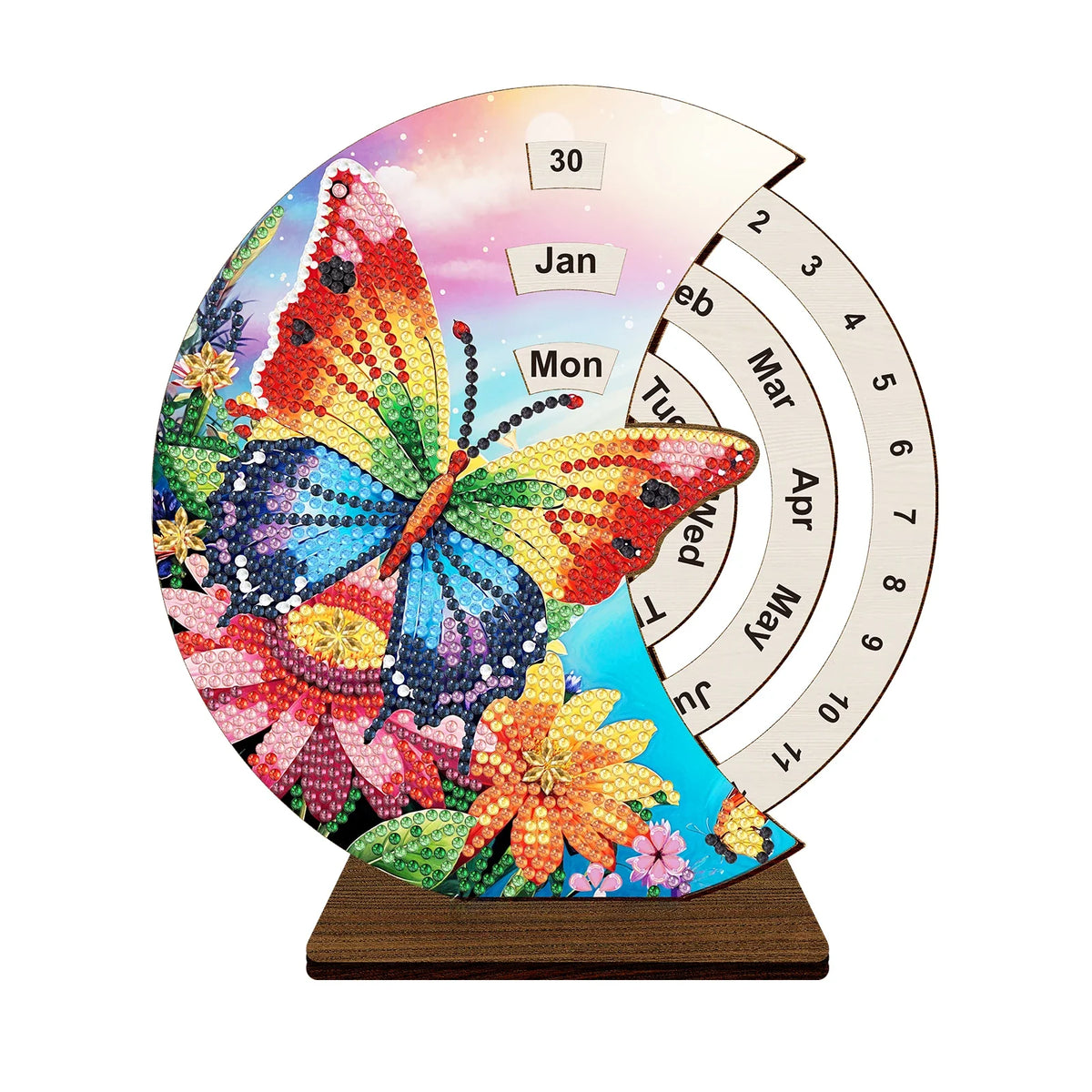 Regenbogen-Schmetterling | Kalender | Diamond painting