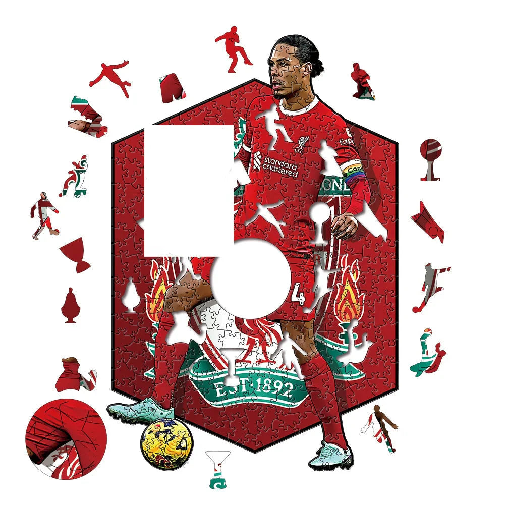 Virgil van Dijk | 2D Holzpuzzle