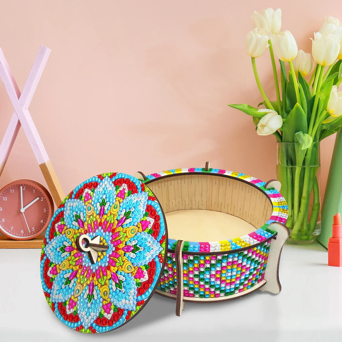 Mandala Holzkiste | Diamond Painting