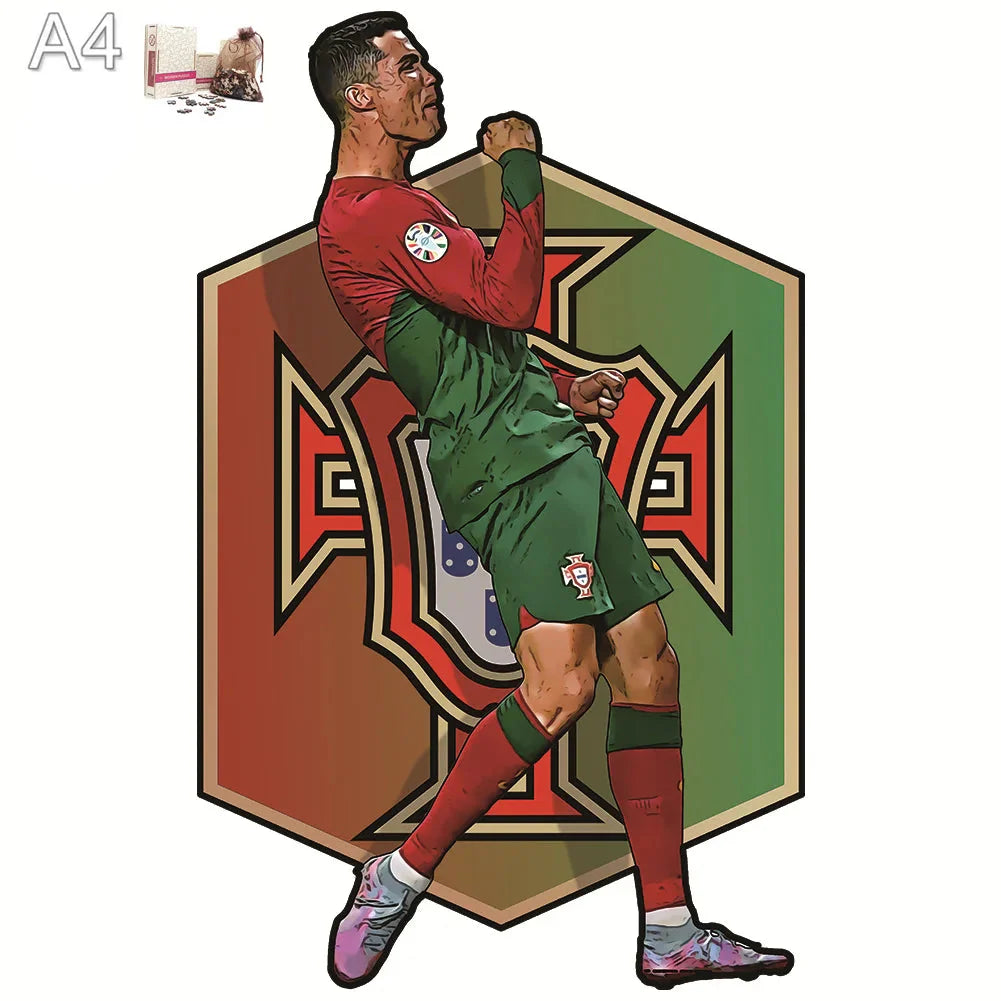 Ronaldo Portugal Heimtrikot | 2D Holzpuzzle