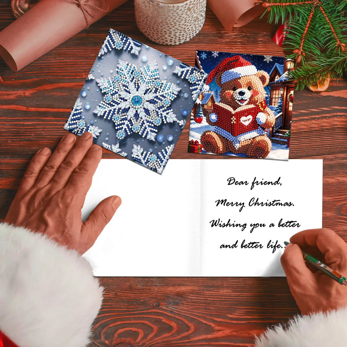 Weihnachtskarten | 12 Stück | Diamond Painting