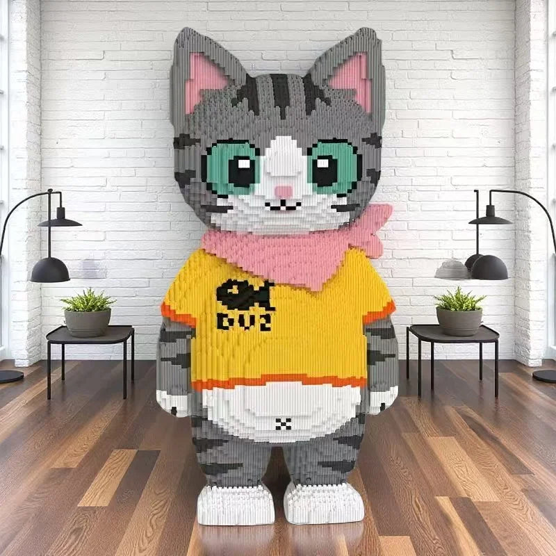 MEGA Katze mit Schal | Bausteine