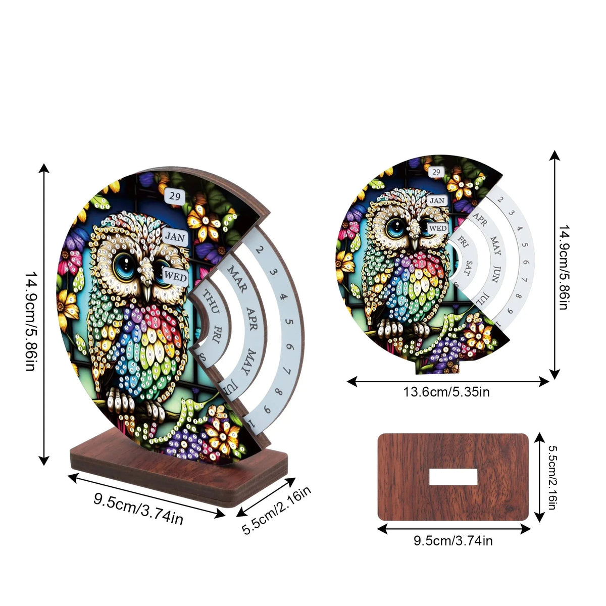 Bunte Eule | Kalender | Diamond Painting