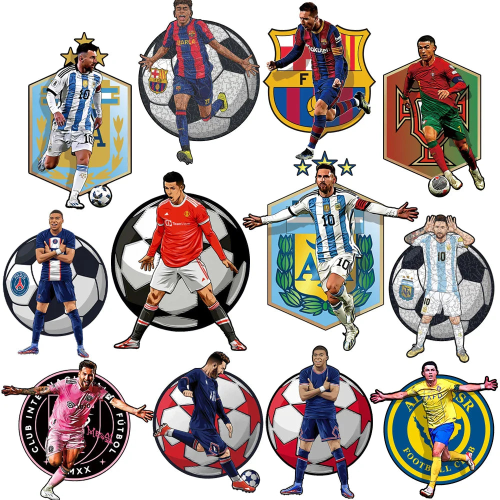 Messi Inter Miami Heimtrikot | 2D Holzpuzzle