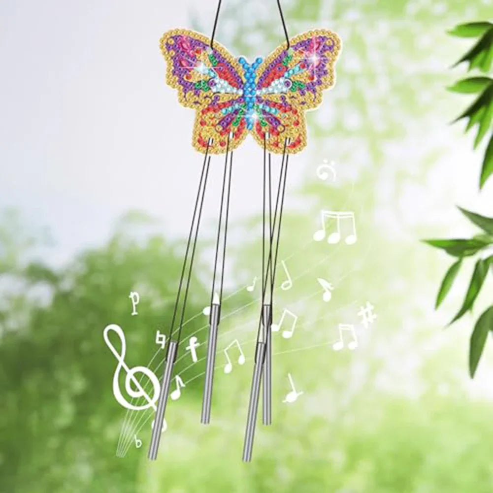 Schmetterling Windspiel | Diamond Painting
