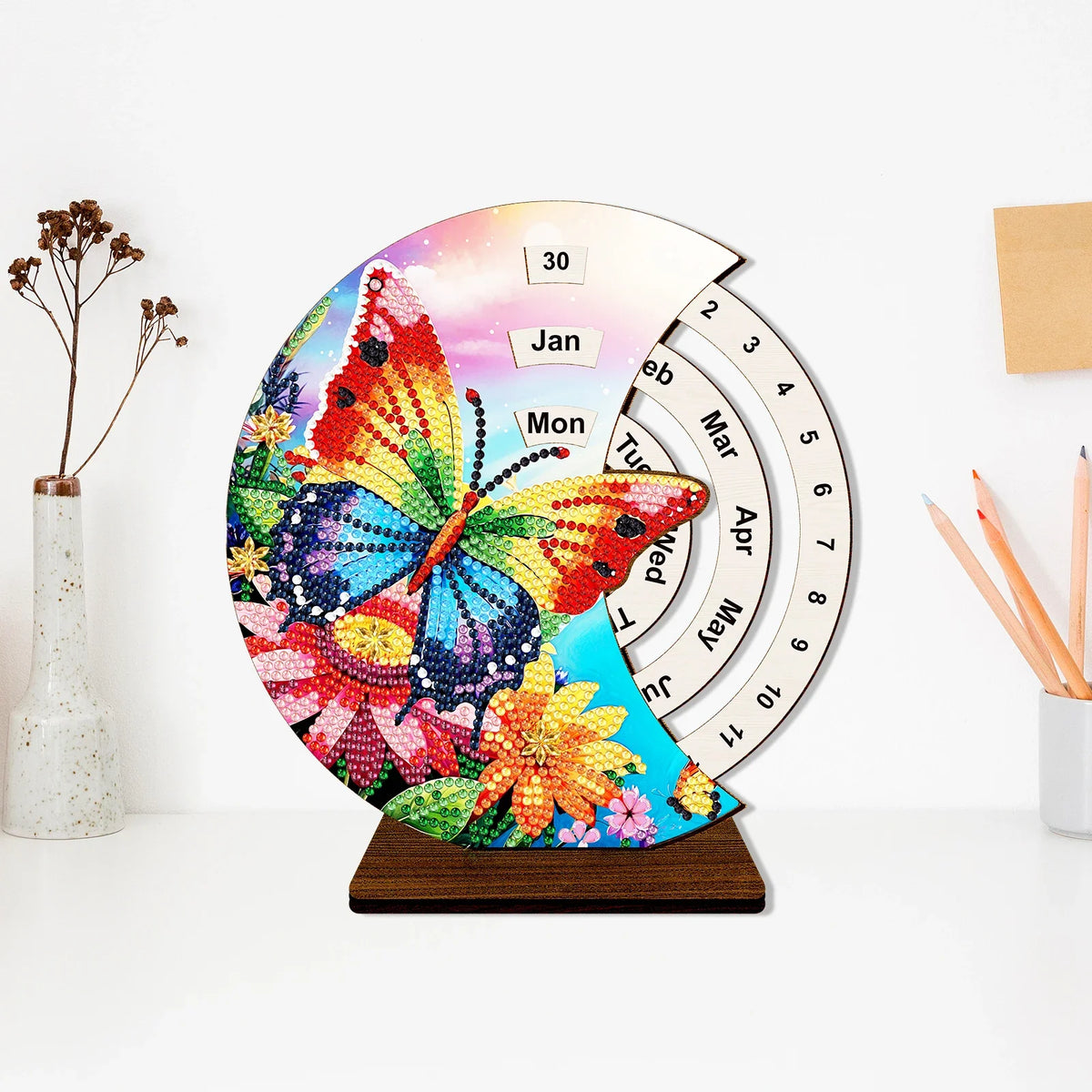 Regenbogen-Schmetterling | Kalender | Diamond painting