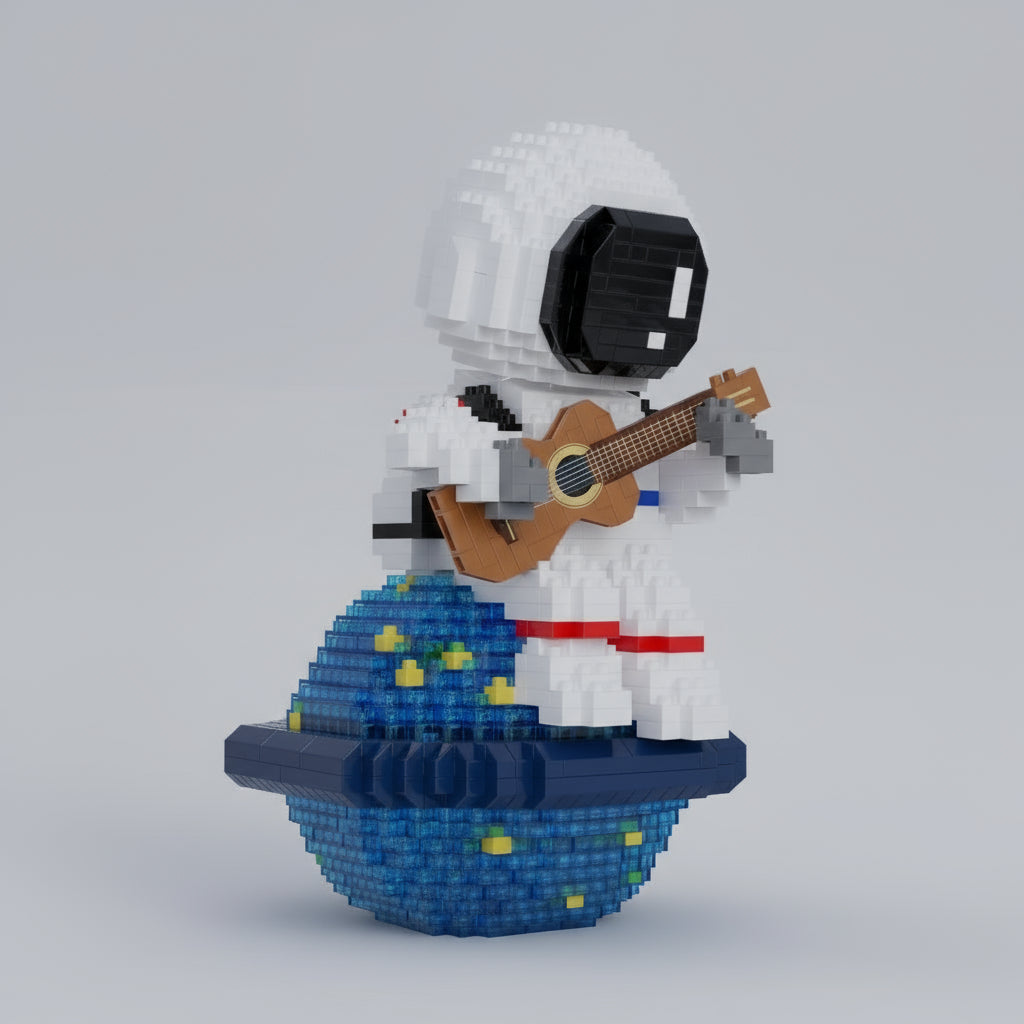 Astronaut mit Gitarre  | Bausteine