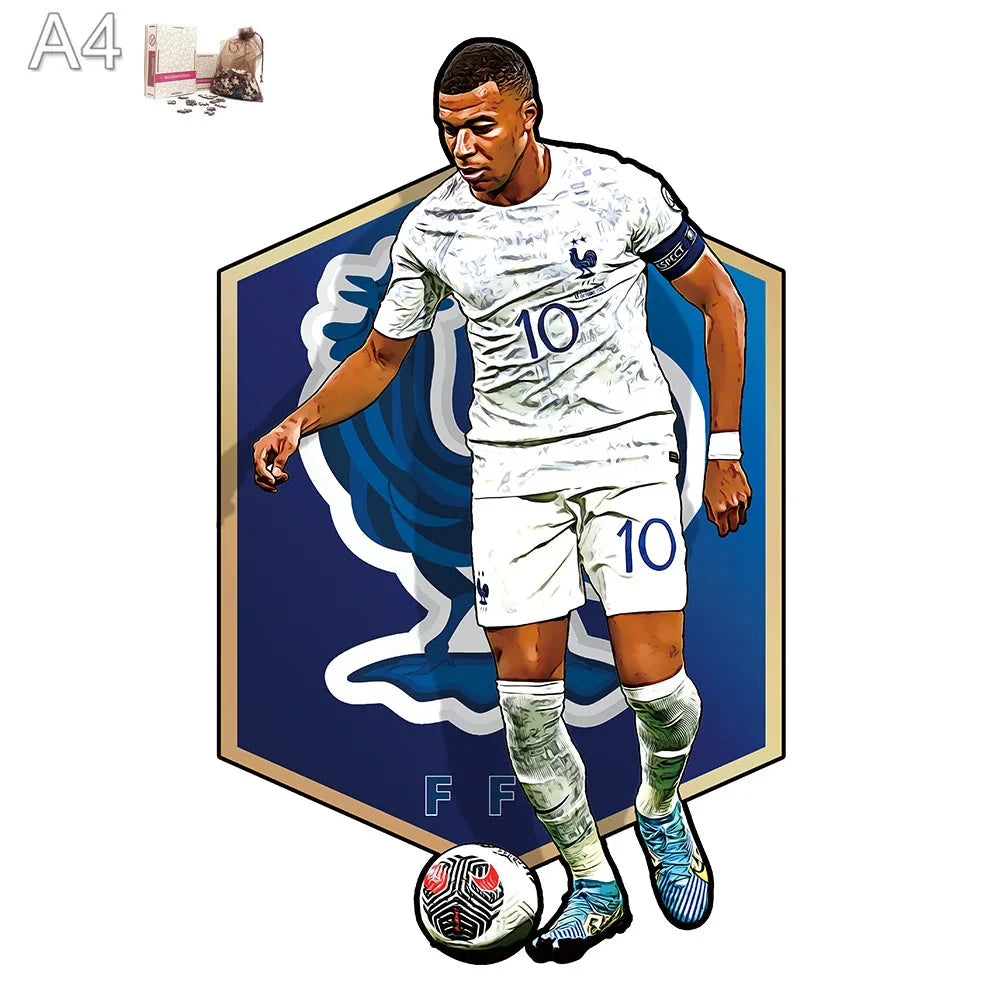 Mbappé Frankreich | 2D Holzpuzzle
