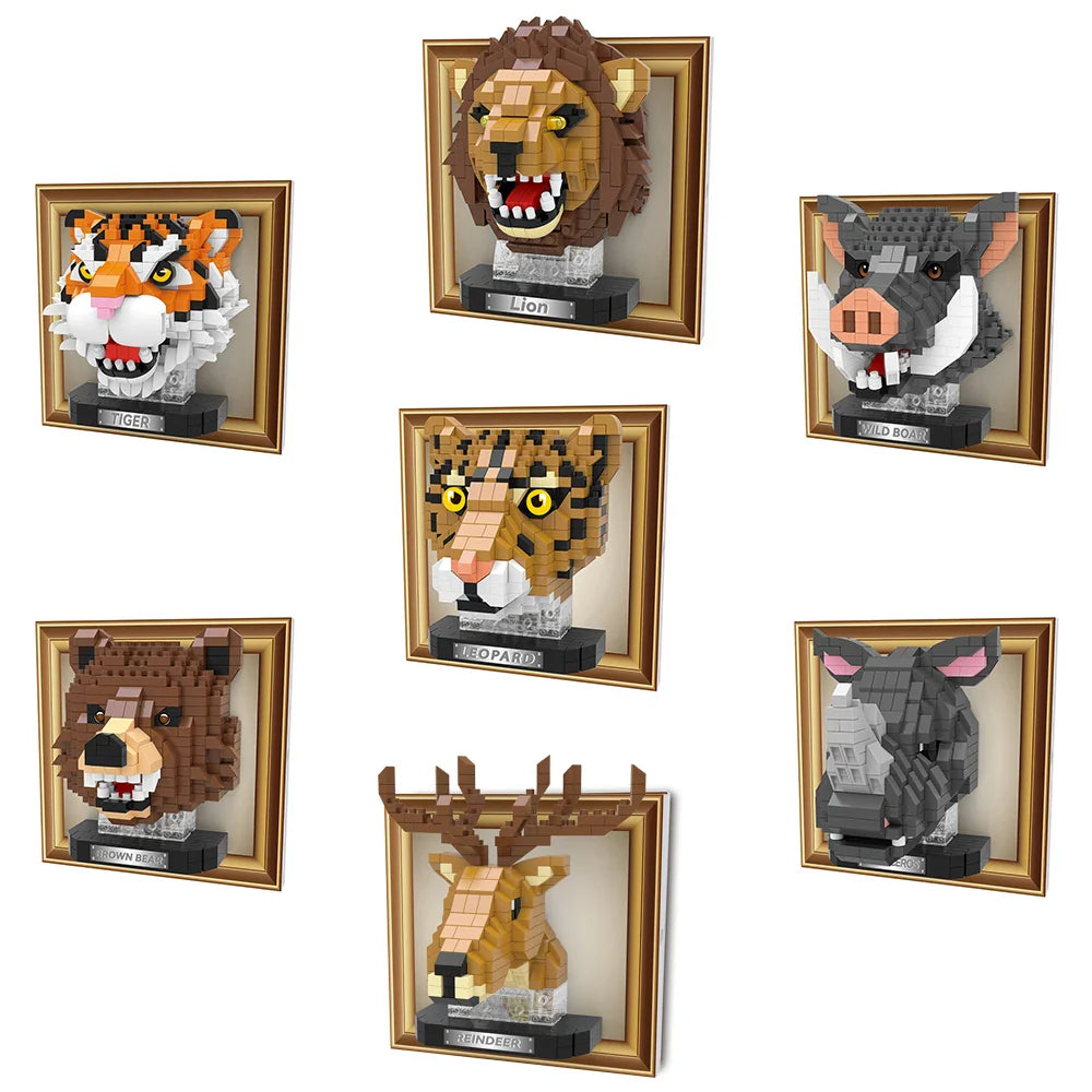 Mini 3D Bild Tiger | Bausteine