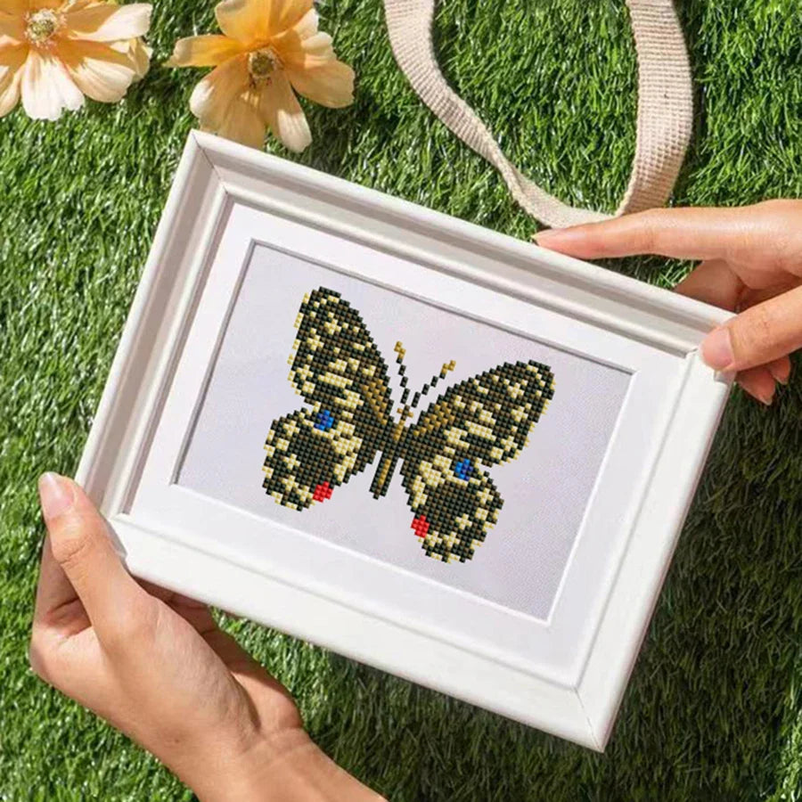 12 Mini Diamond Paintings | Schmetterlinge | Diamond Painting