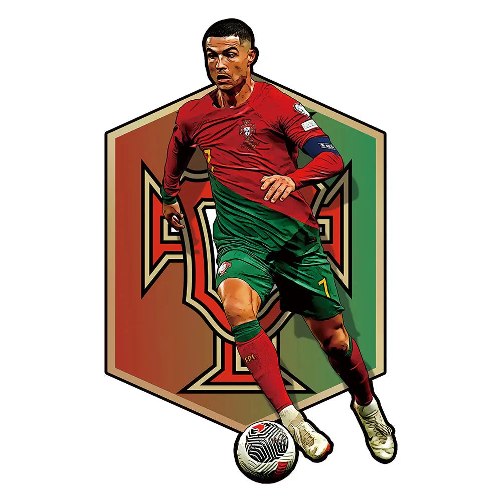 Ronaldo Portugal Logo | 2D Holzpuzzle