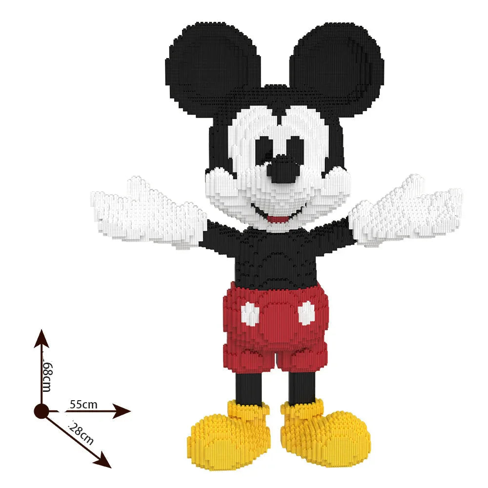 MEGA lachende Maus mit roter Hose | Bausteine