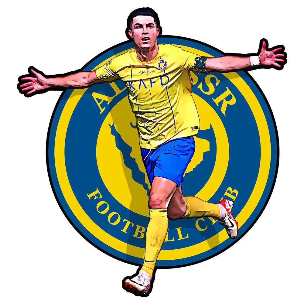 Ronaldo Al-Nassr | 2D Holzpuzzle