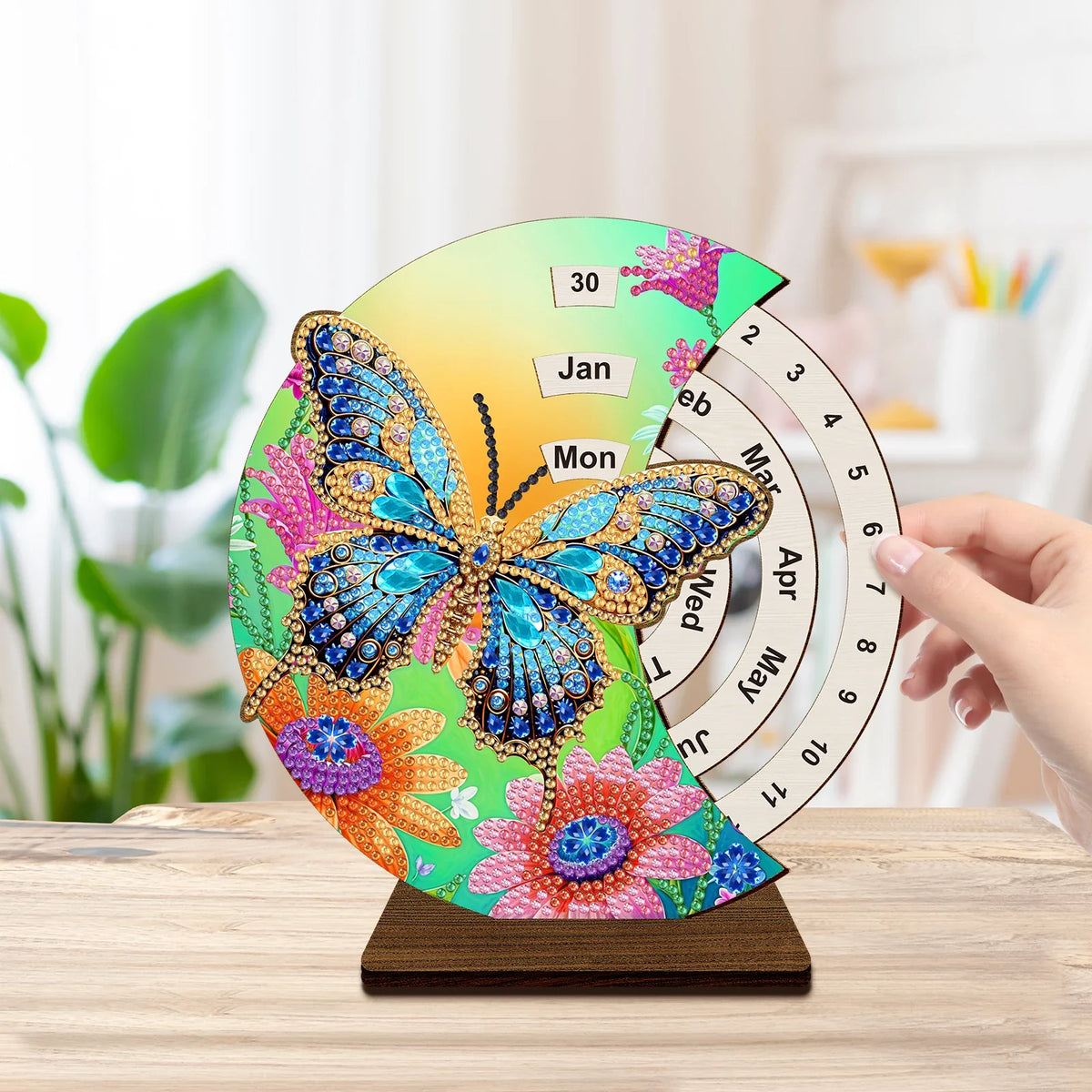Blauer Schmetterling | Kalender | Diamond Painting