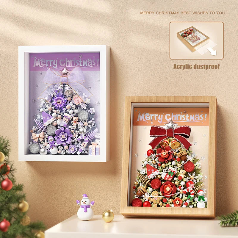 Weihnachtsbaum im Bilderrahmen | Bausteine