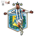 Messi Argentinien | 2D Holzpuzzle